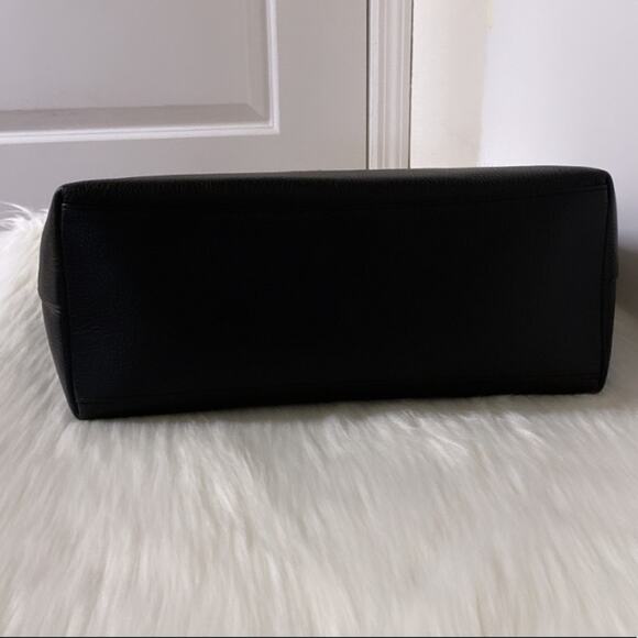 New Coach Gallery Tote Bag With Diary Embroidery/Pebble Leather/Black - Picture 5 of 11